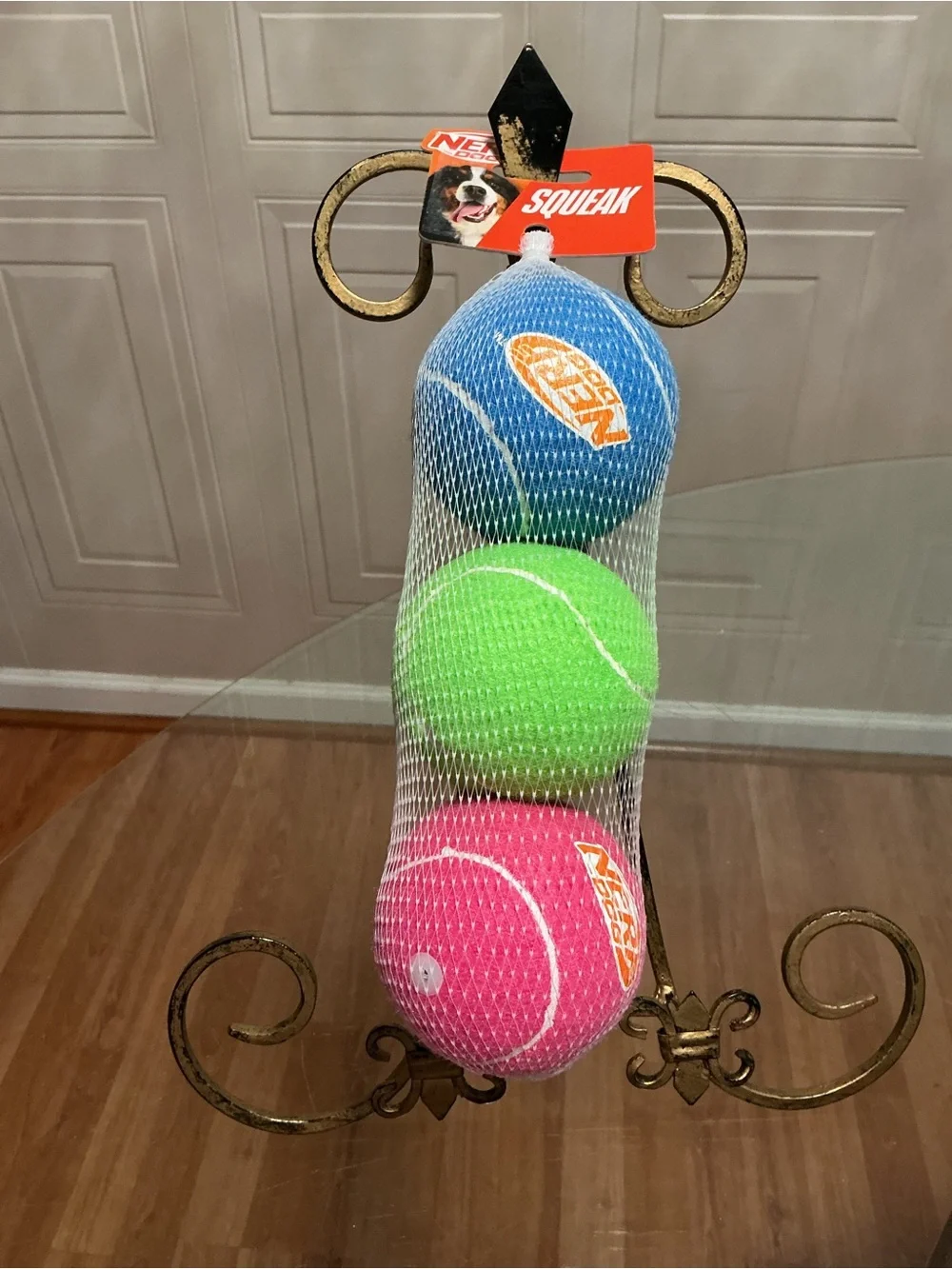 Nerf Dog Tennis Ball Dog Toy with Interactive Super Bounce, Lightweight, 3”